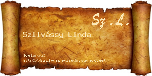 Szilvássy Linda névjegykártya